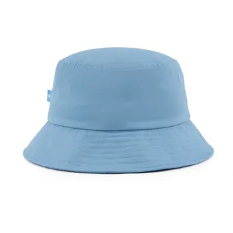 Light blue bucket hat, back view