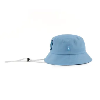 Light blue bucket hat, side profile